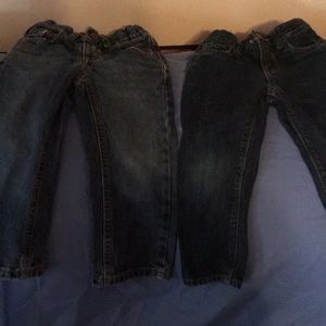 2 pair toddler jeans